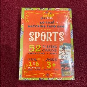 Little Likes Kids Go Fish Sports Matching Game. Age 3 And Up. New In Box!
